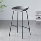 Modern Bar Stool Armless Plastic Indoor Barstool with Footrest Steel Base Grey 1 Piece Bar Stool(30"H) Clearhalo 'Bar Furniture' 'Bar Stools' 'bar_stools' 'furn' 'furn_bar_stools' 'furniture_bar_stools' 'Kitchen & Dining Furniture' 'kitchen&dining_furn' 'kitchen' 'kitchen_furn' Furniture' 4184054