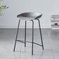 Modern Bar Stool Armless Plastic Indoor Barstool with Footrest Steel Base Grey 1 Piece Counter Stool(26"H) Clearhalo 'Bar Furniture' 'Bar Stools' 'bar_stools' 'furn' 'furn_bar_stools' 'furniture_bar_stools' 'Kitchen & Dining Furniture' 'kitchen&dining_furn' 'kitchen' 'kitchen_furn' Furniture' 4184057