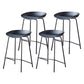Modern Bar Stool Armless Plastic Indoor Barstool with Footrest Steel Base Black 4 Piece Set Counter Stool(26"H) Clearhalo 'Bar Furniture' 'Bar Stools' 'bar_stools' 'furn' 'furn_bar_stools' 'furniture_bar_stools' 'Kitchen & Dining Furniture' 'kitchen&dining_furn' 'kitchen' 'kitchen_furn' Furniture' 4184068