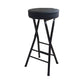 Modern Folding Armless Counter Stool Steel Living Room Bar Stool with Footrest Clearhalo 'Bar Furniture' 'Bar Stools' 'bar_stools' 'furn' 'furn_bar_stools' 'furniture_bar_stools' 'Kitchen & Dining Furniture' 'kitchen&dining_furn' 'kitchen' 'kitchen_furn' Furniture' 4184095