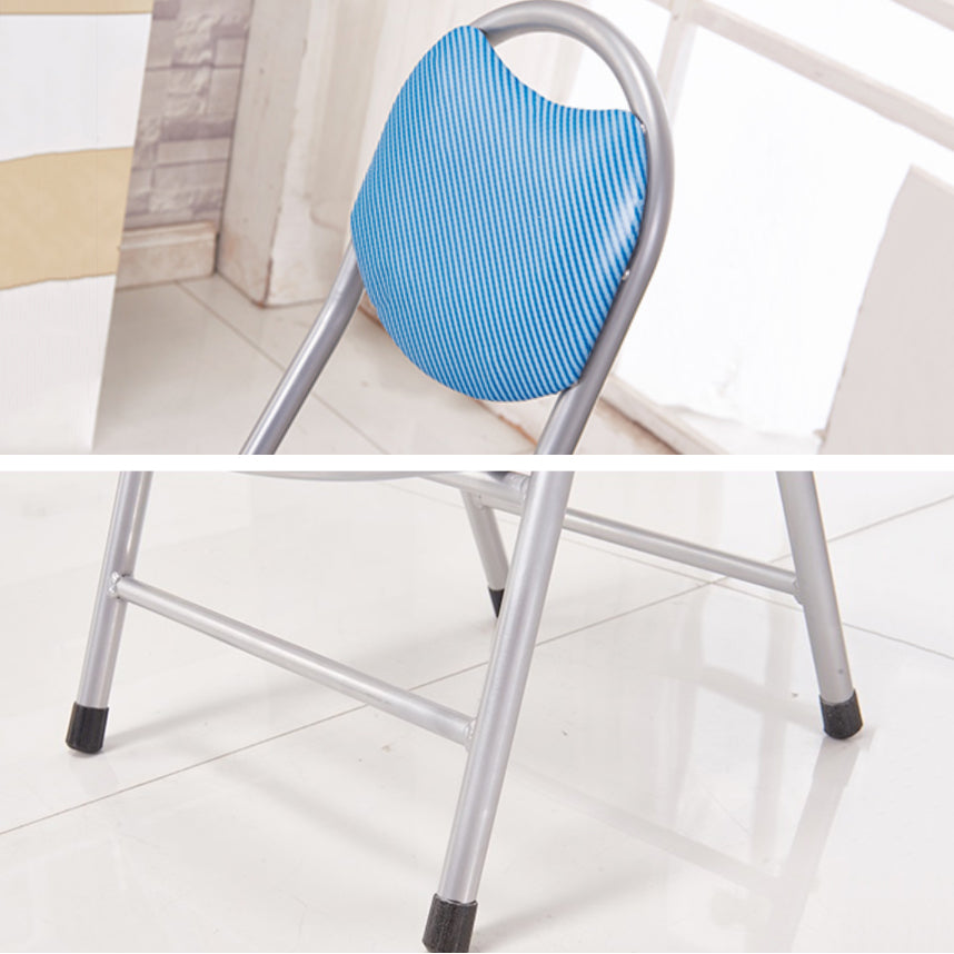 Modern Folding Armless Counter Stool Iron Cashier Bar Stool with Footrest Clearhalo 'Bar Furniture' 'Bar Stools' 'bar_stools' 'furn' 'furn_bar_stools' 'furniture_bar_stools' 'Kitchen & Dining Furniture' 'kitchen&dining_furn' 'kitchen' 'kitchen_furn' Furniture' 4184136