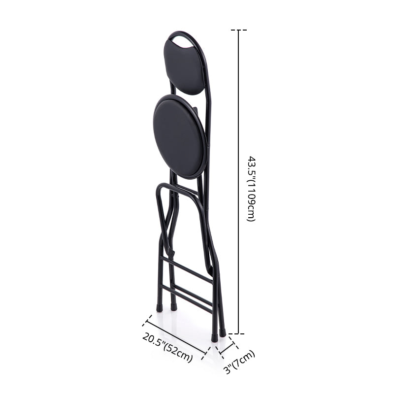 Modern Folding Armless Counter Stool Iron Cashier Bar Stool with Footrest Clearhalo 'Bar Furniture' 'Bar Stools' 'bar_stools' 'furn' 'furn_bar_stools' 'furniture_bar_stools' 'Kitchen & Dining Furniture' 'kitchen&dining_furn' 'kitchen' 'kitchen_furn' Furniture' 4184144