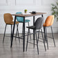 Coffee Shop Bar Stool Leather Armless Modern Distressed Counter Stools Clearhalo 'Bar Furniture' 'Bar Stools' 'bar_stools' 'furniture_bar_stools' 'Kitchen & Dining Furniture' 'kitchen&dining_furn' 'kitchen' 'kitchen_furn' Furniture' 4184198