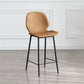 Coffee Shop Bar Stool Leather Armless Modern Distressed Counter Stools Brown 1 Piece Counter Stool(26"H) Clearhalo 'Bar Furniture' 'Bar Stools' 'bar_stools' 'furniture_bar_stools' 'Kitchen & Dining Furniture' 'kitchen&dining_furn' 'kitchen' 'kitchen_furn' Furniture' 4184219
