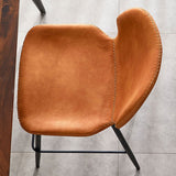 Coffee Shop Bar Stool Leather Armless Modern Distressed Counter Stools Clearhalo 'Bar Furniture' 'Bar Stools' 'bar_stools' 'furniture_bar_stools' 'Kitchen & Dining Furniture' 'kitchen&dining_furn' 'kitchen' 'kitchen_furn' Furniture' 4184221