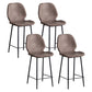 Coffee Shop Bar Stool Leather Armless Modern Distressed Counter Stools Violet Set of 4 Counter Stool(26"H) Clearhalo 'Bar Furniture' 'Bar Stools' 'bar_stools' 'furniture_bar_stools' 'Kitchen & Dining Furniture' 'kitchen&dining_furn' 'kitchen' 'kitchen_furn' Furniture' 4184241