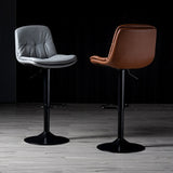 Iron Footrest Bar Stool Low Back Indoor Modern Adjustable Counter-height Stool Clearhalo 'Bar Furniture' 'Bar Stools' 'bar_stools' 'furn' 'furn_bar_stools' 'furniture_bar_stools' 'Kitchen & Dining Furniture' 'kitchen&dining_furn' 'kitchen' 'kitchen_furn' Furniture' 4184269