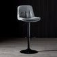 Iron Footrest Bar Stool Low Back Indoor Modern Adjustable Counter-height Stool Light Gray Black 1 Piece Clearhalo 'Bar Furniture' 'Bar Stools' 'bar_stools' 'furn' 'furn_bar_stools' 'furniture_bar_stools' 'Kitchen & Dining Furniture' 'kitchen&dining_furn' 'kitchen' 'kitchen_furn' Furniture' 4184280