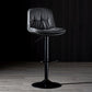 Iron Footrest Bar Stool Low Back Indoor Modern Adjustable Counter-height Stool Dark Gray Black 1 Piece Clearhalo 'Bar Furniture' 'Bar Stools' 'bar_stools' 'furn' 'furn_bar_stools' 'furniture_bar_stools' 'Kitchen & Dining Furniture' 'kitchen&dining_furn' 'kitchen' 'kitchen_furn' Furniture' 4184286