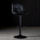 Iron Footrest Bar Stool Low Back Indoor Modern Adjustable Counter-height Stool Black Black 1 Piece Clearhalo 'Bar Furniture' 'Bar Stools' 'bar_stools' 'furn' 'furn_bar_stools' 'furniture_bar_stools' 'Kitchen & Dining Furniture' 'kitchen&dining_furn' 'kitchen' 'kitchen_furn' Furniture' 4184298