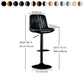 Iron Footrest Bar Stool Low Back Indoor Modern Adjustable Counter-height Stool Clearhalo 'Bar Furniture' 'Bar Stools' 'bar_stools' 'furn' 'furn_bar_stools' 'furniture_bar_stools' 'Kitchen & Dining Furniture' 'kitchen&dining_furn' 'kitchen' 'kitchen_furn' Furniture' 4184301