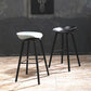 Modern Backrest Armless Counter Stool Wood Household Bar Stool with Plastic Seat Clearhalo 'Bar Furniture' 'Bar Stools' 'bar_stools' 'furn' 'furn_bar_stools' 'furniture_bar_stools' 'Kitchen & Dining Furniture' 'kitchen&dining_furn' 'kitchen' 'kitchen_furn' Furniture' 4184308