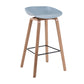 Modern Backrest Armless Counter Stool Wood Household Bar Stool with Plastic Seat Clearhalo 'Bar Furniture' 'Bar Stools' 'bar_stools' 'furn' 'furn_bar_stools' 'furniture_bar_stools' 'Kitchen & Dining Furniture' 'kitchen&dining_furn' 'kitchen' 'kitchen_furn' Furniture' 4184311