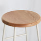 Round Modern Counter Bar Stool Armless Indoor Bar Stool with Footrest and Steel Base Clearhalo 'Bar Furniture' 'Bar Stools' 'bar_stools' 'furn' 'furn_bar_stools' 'furniture_bar_stools' 'Kitchen & Dining Furniture' 'kitchen&dining_furn' 'kitchen' 'kitchen_furn' Furniture' 4184374