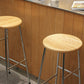 Round Modern Counter Bar Stool Armless Indoor Bar Stool with Footrest and Steel Base Clearhalo 'Bar Furniture' 'Bar Stools' 'bar_stools' 'furn' 'furn_bar_stools' 'furniture_bar_stools' 'Kitchen & Dining Furniture' 'kitchen&dining_furn' 'kitchen' 'kitchen_furn' Furniture' 4184381