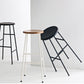 Round Modern Counter Bar Stool Armless Indoor Bar Stool with Footrest and Steel Base Clearhalo 'Bar Furniture' 'Bar Stools' 'bar_stools' 'furn' 'furn_bar_stools' 'furniture_bar_stools' 'Kitchen & Dining Furniture' 'kitchen&dining_furn' 'kitchen' 'kitchen_furn' Furniture' 4184383