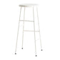 Round Modern Counter Bar Stool Armless Indoor Bar Stool with Footrest and Steel Base White 1 Piece Bar Stool(30"H) Clearhalo 'Bar Furniture' 'Bar Stools' 'bar_stools' 'furn' 'furn_bar_stools' 'furniture_bar_stools' 'Kitchen & Dining Furniture' 'kitchen&dining_furn' 'kitchen' 'kitchen_furn' Furniture' 4184389