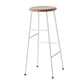 Round Modern Counter Bar Stool Armless Indoor Bar Stool with Footrest and Steel Base Brown 1 Piece Bar Stool(30"H) Clearhalo 'Bar Furniture' 'Bar Stools' 'bar_stools' 'furn' 'furn_bar_stools' 'furniture_bar_stools' 'Kitchen & Dining Furniture' 'kitchen&dining_furn' 'kitchen' 'kitchen_furn' Furniture' 4184391