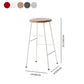 Round Modern Counter Bar Stool Armless Indoor Bar Stool with Footrest and Steel Base Clearhalo 'Bar Furniture' 'Bar Stools' 'bar_stools' 'furn' 'furn_bar_stools' 'furniture_bar_stools' 'Kitchen & Dining Furniture' 'kitchen&dining_furn' 'kitchen' 'kitchen_furn' Furniture' 4184406