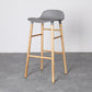 Modern Counter Bar Stool Armless Plastic Indoor Bar Stool with Footrest and Wood Base Clearhalo 'Bar Furniture' 'Bar Stools' 'bar_stools' 'furn' 'furn_bar_stools' 'furniture_bar_stools' 'Kitchen & Dining Furniture' 'kitchen&dining_furn' 'kitchen' 'kitchen_furn' Furniture' 4184408