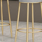 Glam Backrest Armless Counter Stool Iron Household Bar Stool with Cushion Clearhalo 'Bar Furniture' 'Bar Stools' 'bar_stools' 'furn' 'furn_bar_stools' 'furniture_bar_stools' 'Kitchen & Dining Furniture' 'kitchen&dining_furn' 'kitchen' 'kitchen_furn' Furniture' 4184439