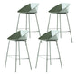 29-Inch Modern Counter Bar Stool Armless Plastic Indoor Bar Stool with Footrest Light Green 4 Piece Set Clearhalo 'Bar Furniture' 'Bar Stools' 'bar_stools' 'furn' 'furn_bar_stools' 'furniture_bar_stools' 'Kitchen & Dining Furniture' 'kitchen&dining_furn' 'kitchen' 'kitchen_furn' Furniture' 4184451