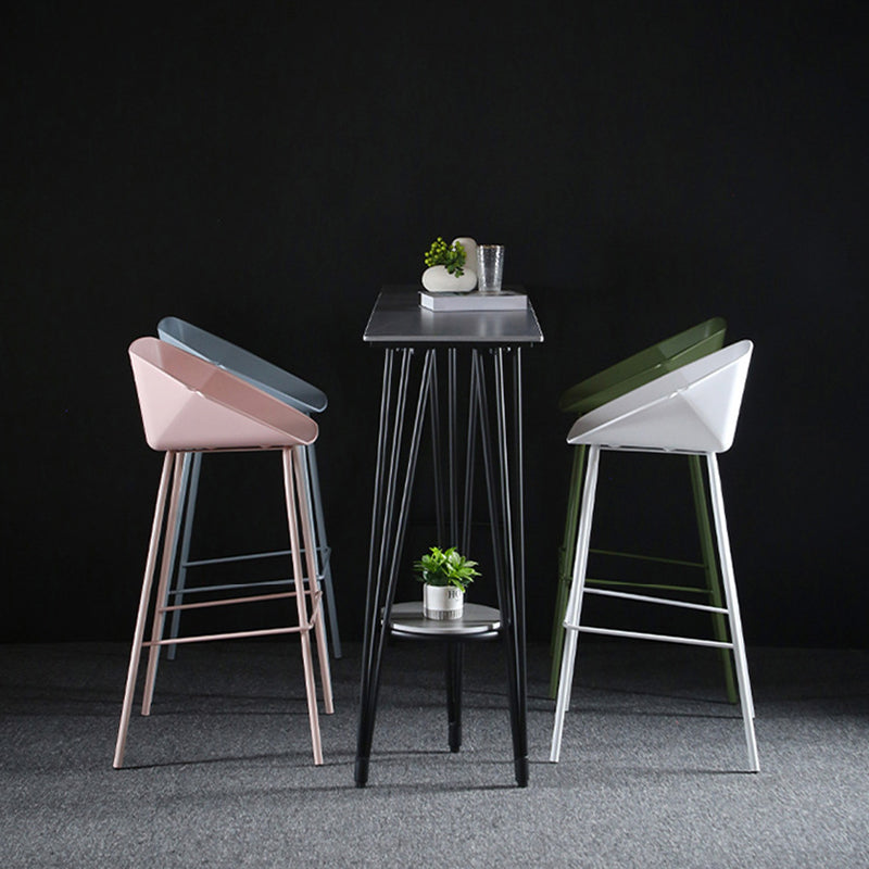 29-Inch Modern Counter Bar Stool Armless Plastic Indoor Bar Stool with Footrest Clearhalo 'Bar Furniture' 'Bar Stools' 'bar_stools' 'furn' 'furn_bar_stools' 'furniture_bar_stools' 'Kitchen & Dining Furniture' 'kitchen&dining_furn' 'kitchen' 'kitchen_furn' Furniture' 4184453
