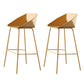 29-Inch Modern Counter Bar Stool Armless Plastic Indoor Bar Stool with Footrest Yellow 2 Piece Set Clearhalo 'Bar Furniture' 'Bar Stools' 'bar_stools' 'furn' 'furn_bar_stools' 'furniture_bar_stools' 'Kitchen & Dining Furniture' 'kitchen&dining_furn' 'kitchen' 'kitchen_furn' Furniture' 4184467