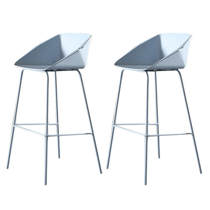 29-Inch Modern Counter Bar Stool Armless Plastic Indoor Bar Stool with Footrest Light Blue 2 Piece Set Clearhalo 'Bar Furniture' 'Bar Stools' 'bar_stools' 'furn' 'furn_bar_stools' 'furniture_bar_stools' 'Kitchen & Dining Furniture' 'kitchen&dining_furn' 'kitchen' 'kitchen_furn' Furniture' 4184469