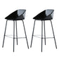 29-Inch Modern Counter Bar Stool Armless Plastic Indoor Bar Stool with Footrest Black 2 Piece Set Clearhalo 'Bar Furniture' 'Bar Stools' 'bar_stools' 'furn' 'furn_bar_stools' 'furniture_bar_stools' 'Kitchen & Dining Furniture' 'kitchen&dining_furn' 'kitchen' 'kitchen_furn' Furniture' 4184470