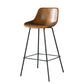 Modern Counter Bar Stool Armless Leather Indoor Bar Stool with Footrest Metal Base Clearhalo 'Bar Furniture' 'Bar Stools' 'bar_stools' 'furn' 'furn_bar_stools' 'furniture_bar_stools' 'Kitchen & Dining Furniture' 'kitchen&dining_furn' 'kitchen' 'kitchen_furn' Furniture' 4184481