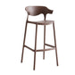 29-inch Modern Counter Bar Stool Armed Plastic Indoor Bar Stool with Footrest Coffee 1 Piece Clearhalo 'Bar Furniture' 'Bar Stools' 'bar_stools' 'furn' 'furn_bar_stools' 'furniture_bar_stools' 'Kitchen & Dining Furniture' 'kitchen&dining_furn' 'kitchen' 'kitchen_furn' Furniture' 4184508