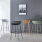 29-Inch Contemporary Bar Stool Armless Plastic Indoor Bar Stool with Iron Base Clearhalo 'Bar Furniture' 'Bar Stools' 'bar_stools' 'furn' 'furn_bar_stools' 'furniture_bar_stools' 'Kitchen & Dining Furniture' 'kitchen&dining_furn' 'kitchen' 'kitchen_furn' Furniture' 4184557