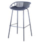 29-Inch Contemporary Bar Stool Armless Plastic Indoor Bar Stool with Iron Base Blue 1 Piece Clearhalo 'Bar Furniture' 'Bar Stools' 'bar_stools' 'furn' 'furn_bar_stools' 'furniture_bar_stools' 'Kitchen & Dining Furniture' 'kitchen&dining_furn' 'kitchen' 'kitchen_furn' Furniture' 4184567