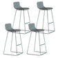 Bucket Footrest Bar & Counter Stool Indoor Plastic Modern Counter Bar Stool Green 4 Piece Set Bar Stool(30"H) Clearhalo 'Bar Furniture' 'Bar Stools' 'bar_stools' 'furn' 'furn_bar_stools' 'furniture_bar_stools' 'Kitchen & Dining Furniture' 'kitchen&dining_furn' 'kitchen' 'kitchen_furn' Furniture' 4184593