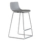Bucket Footrest Bar & Counter Stool Indoor Plastic Modern Counter Bar Stool Grey 1 Piece Counter Stool (24"H) Clearhalo 'Bar Furniture' 'Bar Stools' 'bar_stools' 'furn' 'furn_bar_stools' 'furniture_bar_stools' 'Kitchen & Dining Furniture' 'kitchen&dining_furn' 'kitchen' 'kitchen_furn' Furniture' 4184615
