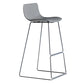 Bucket Footrest Bar & Counter Stool Indoor Plastic Modern Counter Bar Stool Grey 1 Piece Counter Stool(26"H) Clearhalo 'Bar Furniture' 'Bar Stools' 'bar_stools' 'furn' 'furn_bar_stools' 'furniture_bar_stools' 'Kitchen & Dining Furniture' 'kitchen&dining_furn' 'kitchen' 'kitchen_furn' Furniture' 4184616
