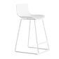 Bucket Footrest Bar & Counter Stool Indoor Plastic Modern Counter Bar Stool White 1 Piece Counter Stool (24"H) Clearhalo 'Bar Furniture' 'Bar Stools' 'bar_stools' 'furn' 'furn_bar_stools' 'furniture_bar_stools' 'Kitchen & Dining Furniture' 'kitchen&dining_furn' 'kitchen' 'kitchen_furn' Furniture' 4184618