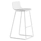 Bucket Footrest Bar & Counter Stool Indoor Plastic Modern Counter Bar Stool White 1 Piece Counter Stool(26"H) Clearhalo 'Bar Furniture' 'Bar Stools' 'bar_stools' 'furn' 'furn_bar_stools' 'furniture_bar_stools' 'Kitchen & Dining Furniture' 'kitchen&dining_furn' 'kitchen' 'kitchen_furn' Furniture' 4184619