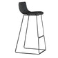 Bucket Footrest Bar & Counter Stool Indoor Plastic Modern Counter Bar Stool Black 1 Piece Bar Stool(30"H) Clearhalo 'Bar Furniture' 'Bar Stools' 'bar_stools' 'furn' 'furn_bar_stools' 'furniture_bar_stools' 'Kitchen & Dining Furniture' 'kitchen&dining_furn' 'kitchen' 'kitchen_furn' Furniture' 4184623