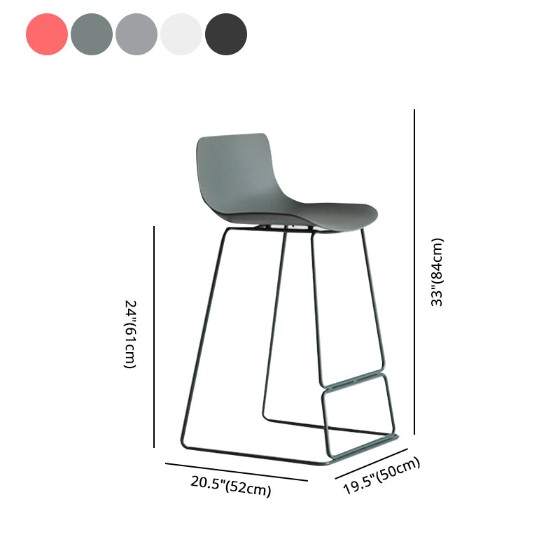Bucket Footrest Bar & Counter Stool Indoor Plastic Modern Counter Bar Stool Clearhalo 'Bar Furniture' 'Bar Stools' 'bar_stools' 'furn' 'furn_bar_stools' 'furniture_bar_stools' 'Kitchen & Dining Furniture' 'kitchen&dining_furn' 'kitchen' 'kitchen_furn' Furniture' 4184636