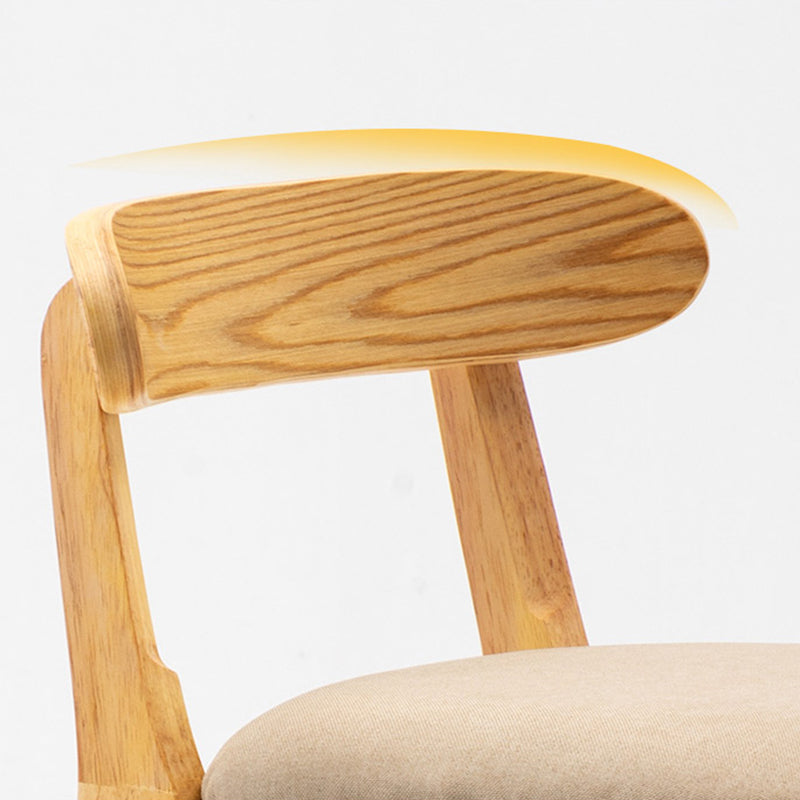 Modern Backrest Armless Counter Stool Wood Milk Tea Shop Bar Stool with Cushion Clearhalo 'Bar Furniture' 'Bar Stools' 'bar_stools' 'furn' 'furn_bar_stools' 'furniture_bar_stools' 'Kitchen & Dining Furniture' 'kitchen&dining_furn' 'kitchen' 'kitchen_furn' Furniture' 4184647