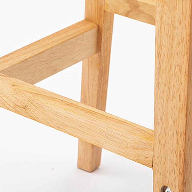 Modern Backrest Armless Counter Stool Wood Milk Tea Shop Bar Stool with Cushion Clearhalo 'Bar Furniture' 'Bar Stools' 'bar_stools' 'furn' 'furn_bar_stools' 'furniture_bar_stools' 'Kitchen & Dining Furniture' 'kitchen&dining_furn' 'kitchen' 'kitchen_furn' Furniture' 4184650