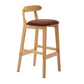 Modern Backrest Armless Counter Stool Wood Milk Tea Shop Bar Stool with Cushion Coffee 1 Piece Clearhalo 'Bar Furniture' 'Bar Stools' 'bar_stools' 'furn' 'furn_bar_stools' 'furniture_bar_stools' 'Kitchen & Dining Furniture' 'kitchen&dining_furn' 'kitchen' 'kitchen_furn' Furniture' 4184655