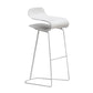 Low Back Footrest Counter Stool Saddle Seat Modern Counter Chair for Bar White Bar Stool(30"H) Clearhalo 'Bar Furniture' 'Bar Stools' 'bar_stools' 'furn' 'furn_bar_stools' 'furniture_bar_stools' 'Kitchen & Dining Furniture' 'kitchen&dining_furn' 'kitchen' 'kitchen_furn' Furniture' 4184691