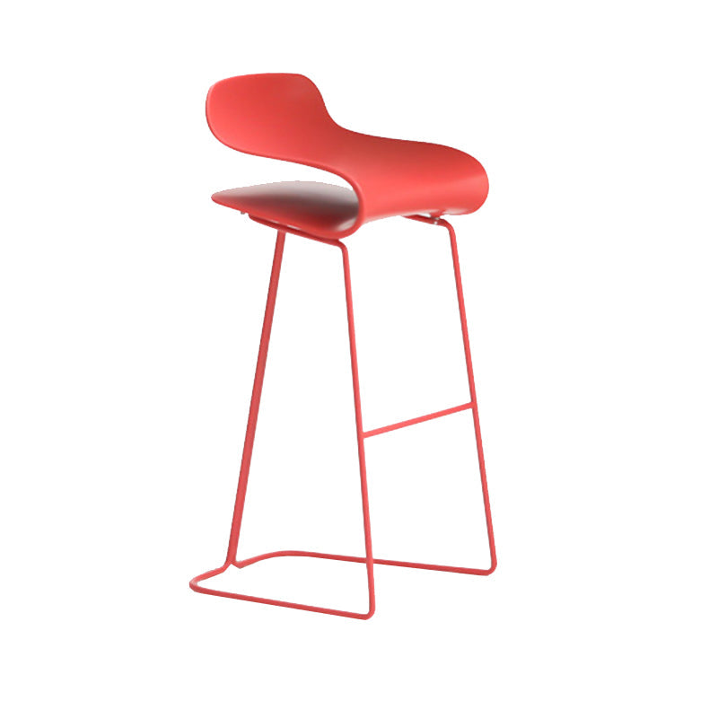 Low Back Footrest Counter Stool Saddle Seat Modern Counter Chair for Bar Clearhalo 'Bar Furniture' 'Bar Stools' 'bar_stools' 'furn' 'furn_bar_stools' 'furniture_bar_stools' 'Kitchen & Dining Furniture' 'kitchen&dining_furn' 'kitchen' 'kitchen_furn' Furniture' 4184694