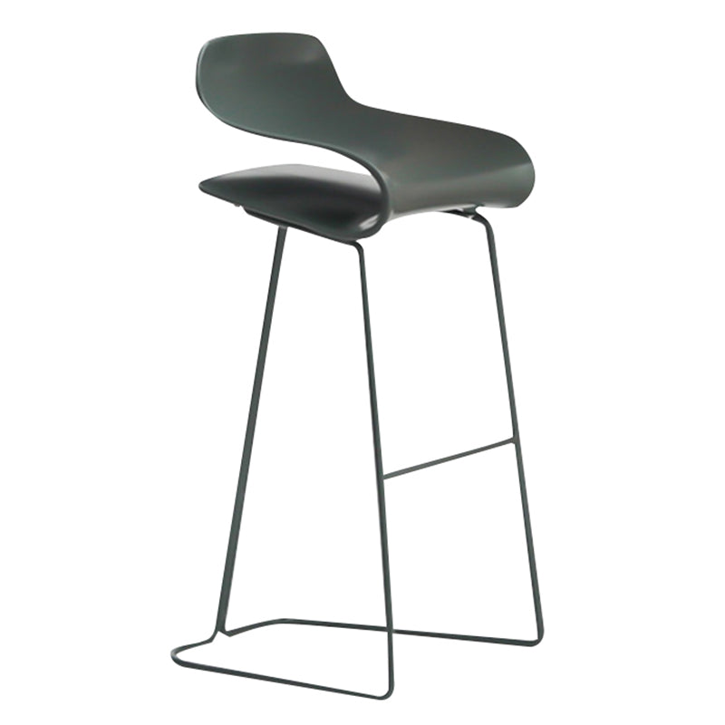 Low Back Footrest Counter Stool Saddle Seat Modern Counter Chair for Bar Green Bar Stool(30"H) Clearhalo 'Bar Furniture' 'Bar Stools' 'bar_stools' 'furn' 'furn_bar_stools' 'furniture_bar_stools' 'Kitchen & Dining Furniture' 'kitchen&dining_furn' 'kitchen' 'kitchen_furn' Furniture' 4184695