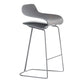 Low Back Footrest Counter Stool Saddle Seat Modern Counter Chair for Bar Grey Counter Stool(26"H) Clearhalo 'Bar Furniture' 'Bar Stools' 'bar_stools' 'furn' 'furn_bar_stools' 'furniture_bar_stools' 'Kitchen & Dining Furniture' 'kitchen&dining_furn' 'kitchen' 'kitchen_furn' Furniture' 4184698