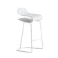 Low Back Footrest Counter Stool Saddle Seat Modern Counter Chair for Bar White Counter Stool(26"H) Clearhalo 'Bar Furniture' 'Bar Stools' 'bar_stools' 'furn' 'furn_bar_stools' 'furniture_bar_stools' 'Kitchen & Dining Furniture' 'kitchen&dining_furn' 'kitchen' 'kitchen_furn' Furniture' 4184700