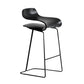 Low Back Footrest Counter Stool Saddle Seat Modern Counter Chair for Bar Black Counter Stool(26"H) Clearhalo 'Bar Furniture' 'Bar Stools' 'bar_stools' 'furn' 'furn_bar_stools' 'furniture_bar_stools' 'Kitchen & Dining Furniture' 'kitchen&dining_furn' 'kitchen' 'kitchen_furn' Furniture' 4184702
